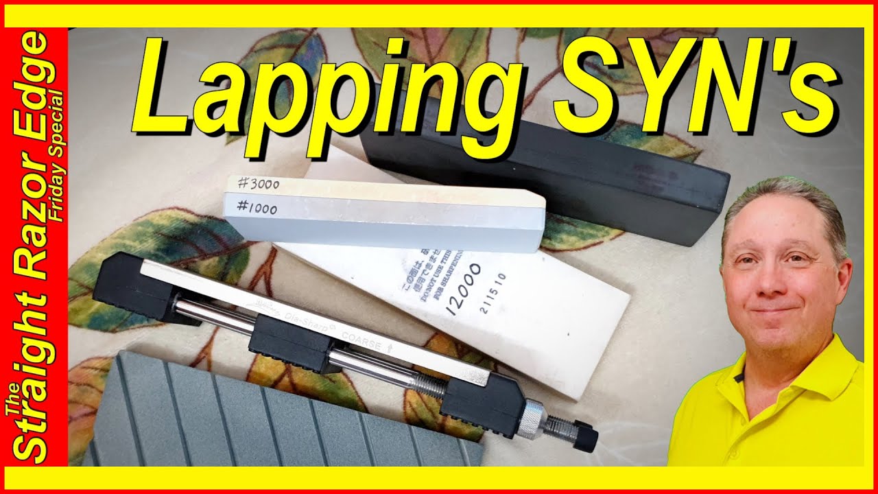 Lapping/Cleaning Your Straight Razor Synthetic Hones Sharpening Stones!