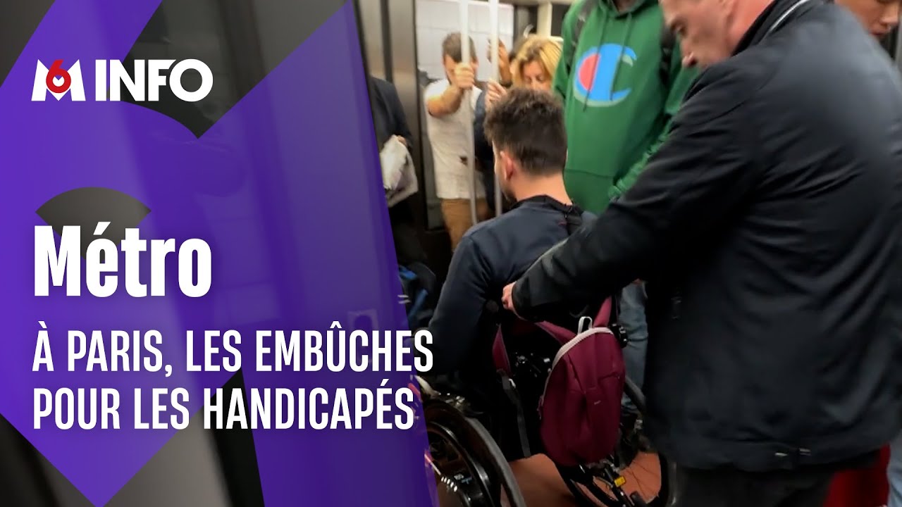 Le métro parisien est difficilement accessible aux handicapés