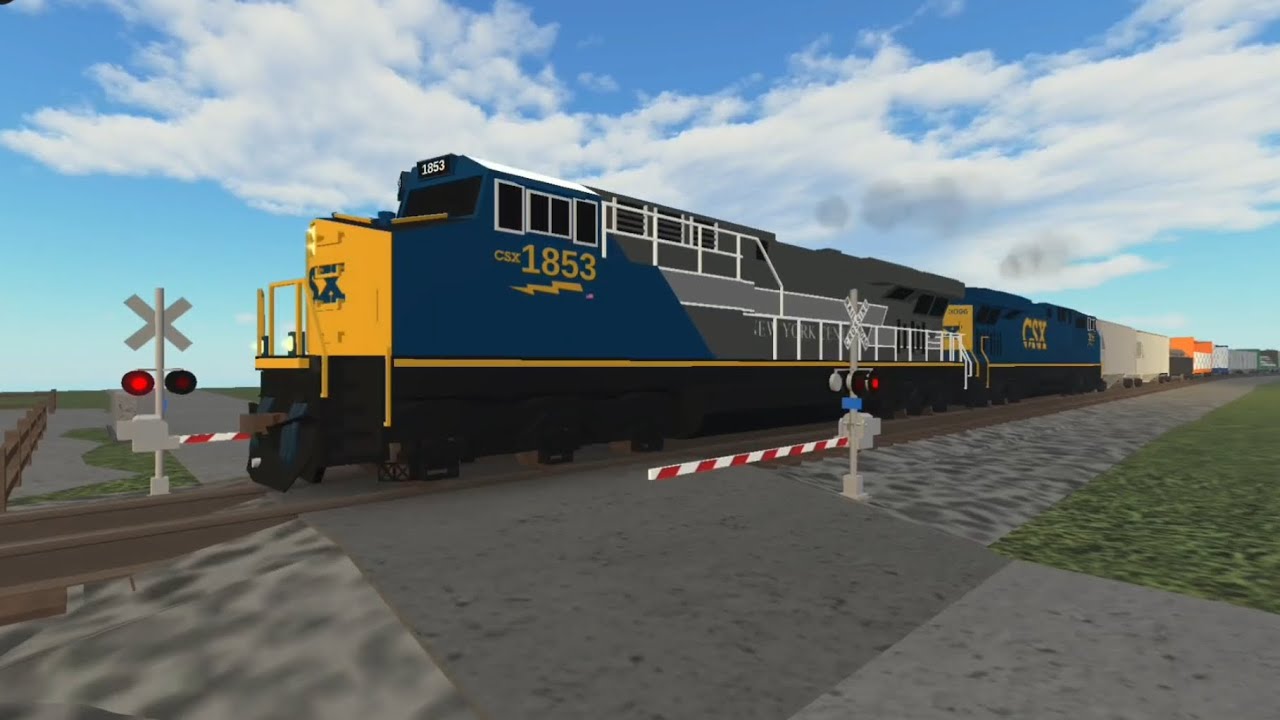 June 22, 2025 CSX Manifest Train CSX 1853 New York Central Heritage unit Leads CSX DPU At The End