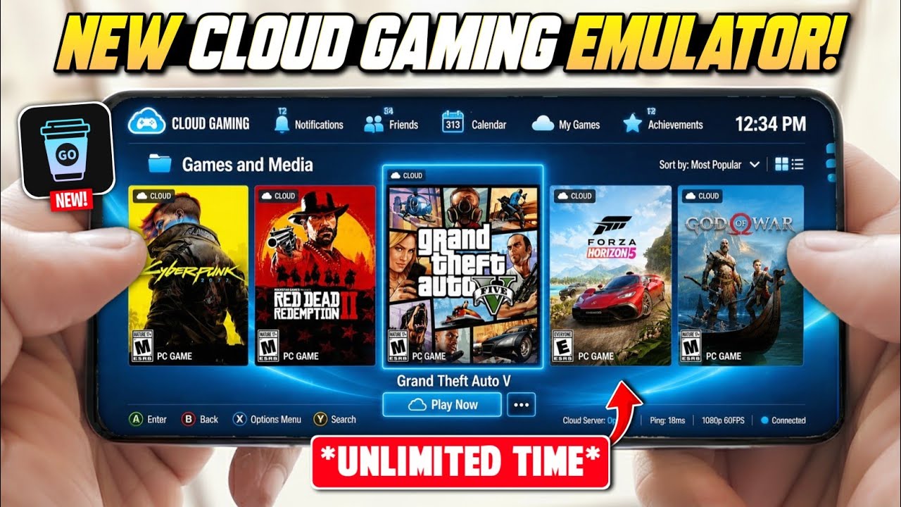 🚀 New Cloud Gaming Emulator for Android 2026! Play High-End PC Games on Any Low-End Phones