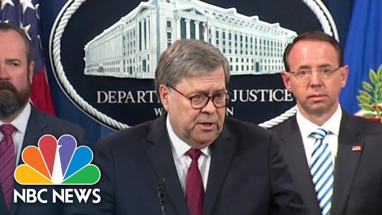 Barr Explains 'Our Responsibility' On Handling Of Mueller&rsquo;s Determination On Obstruction | NBC News