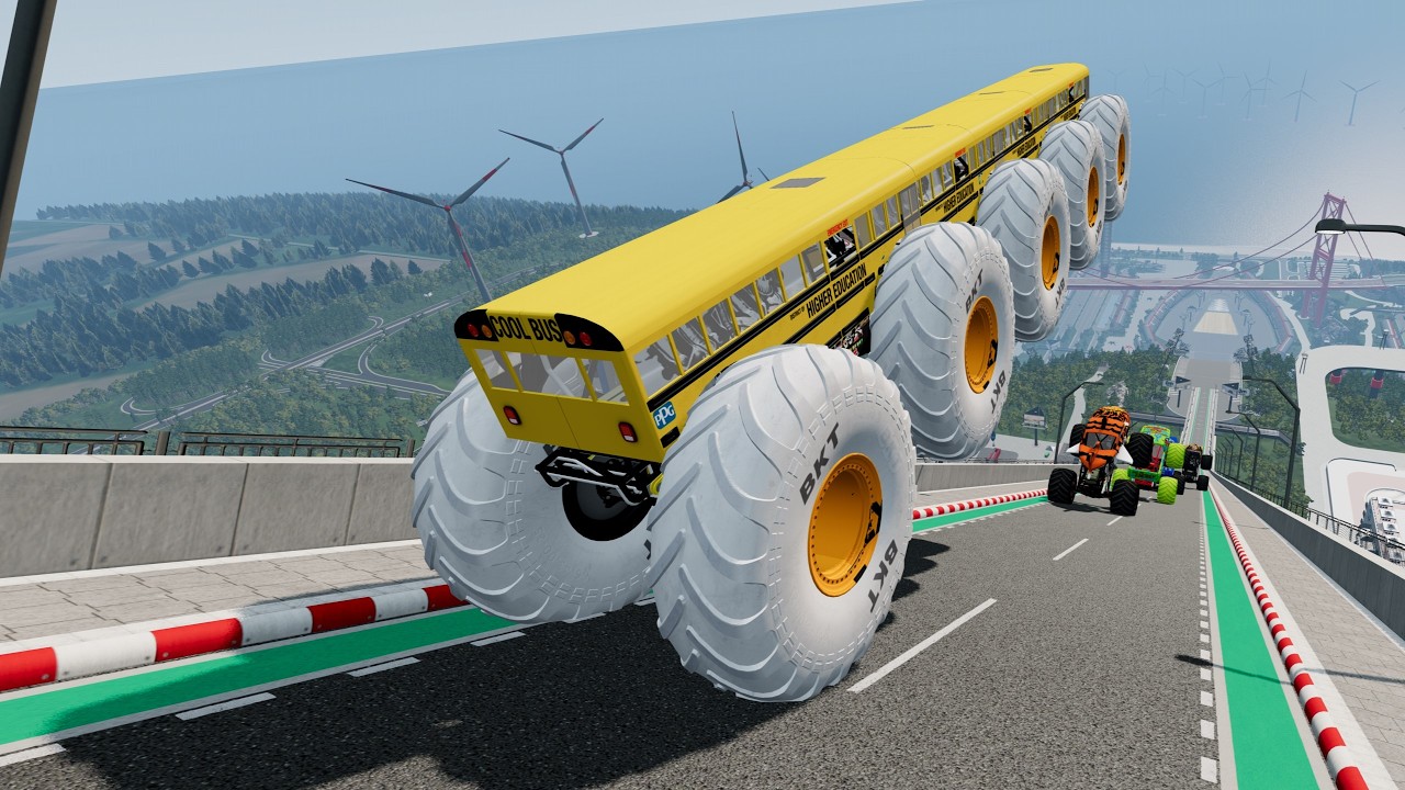Epic High Speed monster trucks jumps Big & Small # 76 | CAR Stunt