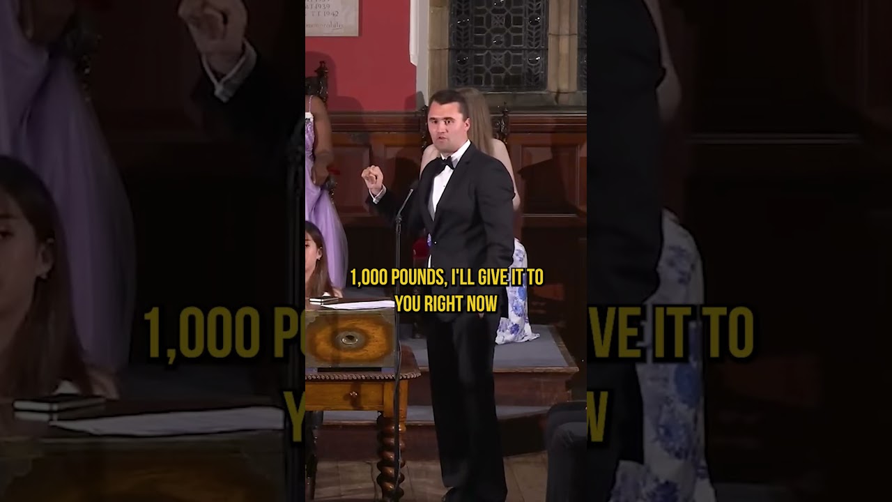 Charlie Kirk EXPOSES Oxford Student’s LIE 👀