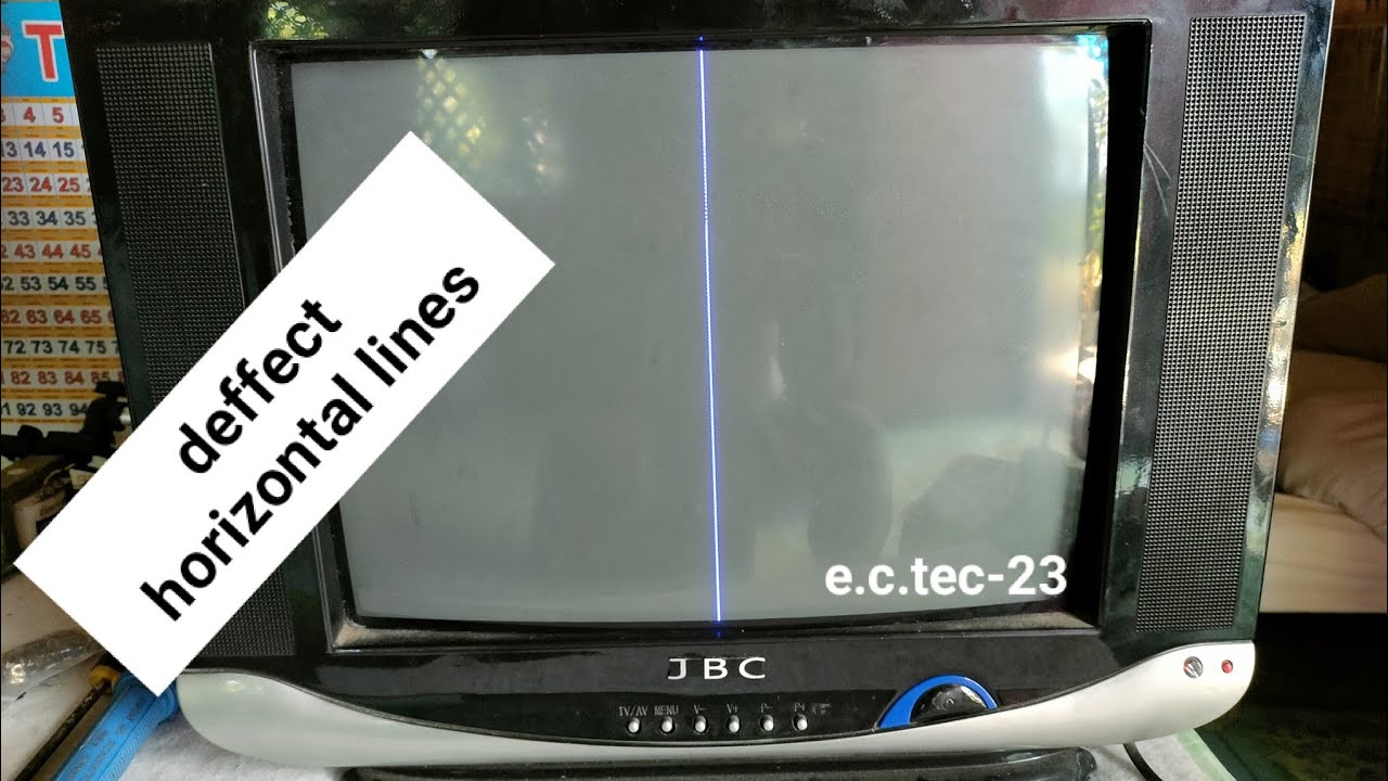 repair JBC horizontal lines ng CRT Tv