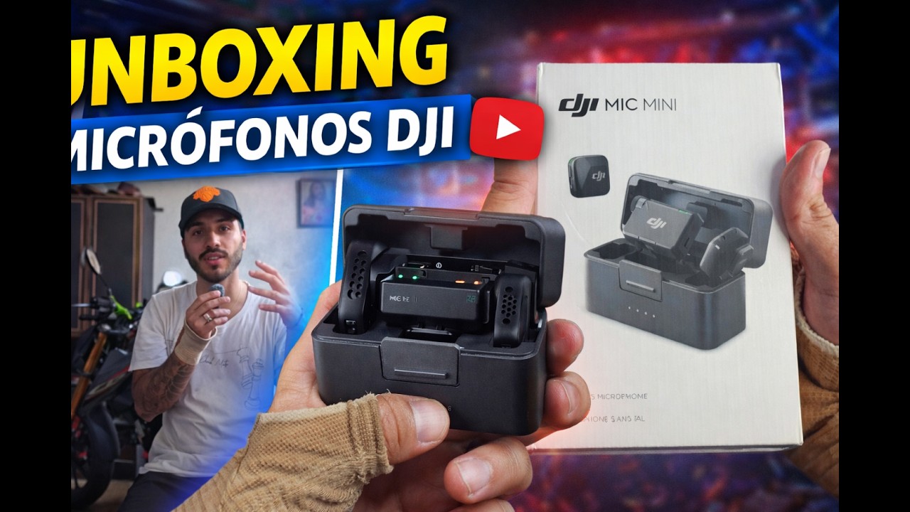 UNBOXING DJI MIC MINI 🎤 ¿Valen la pena para YouTube y motovlogs?