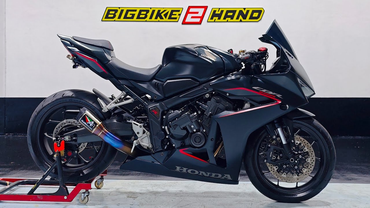 Honda Cbr650r E-clutch 2024 Exhaust sound Ar racing titanium slip on