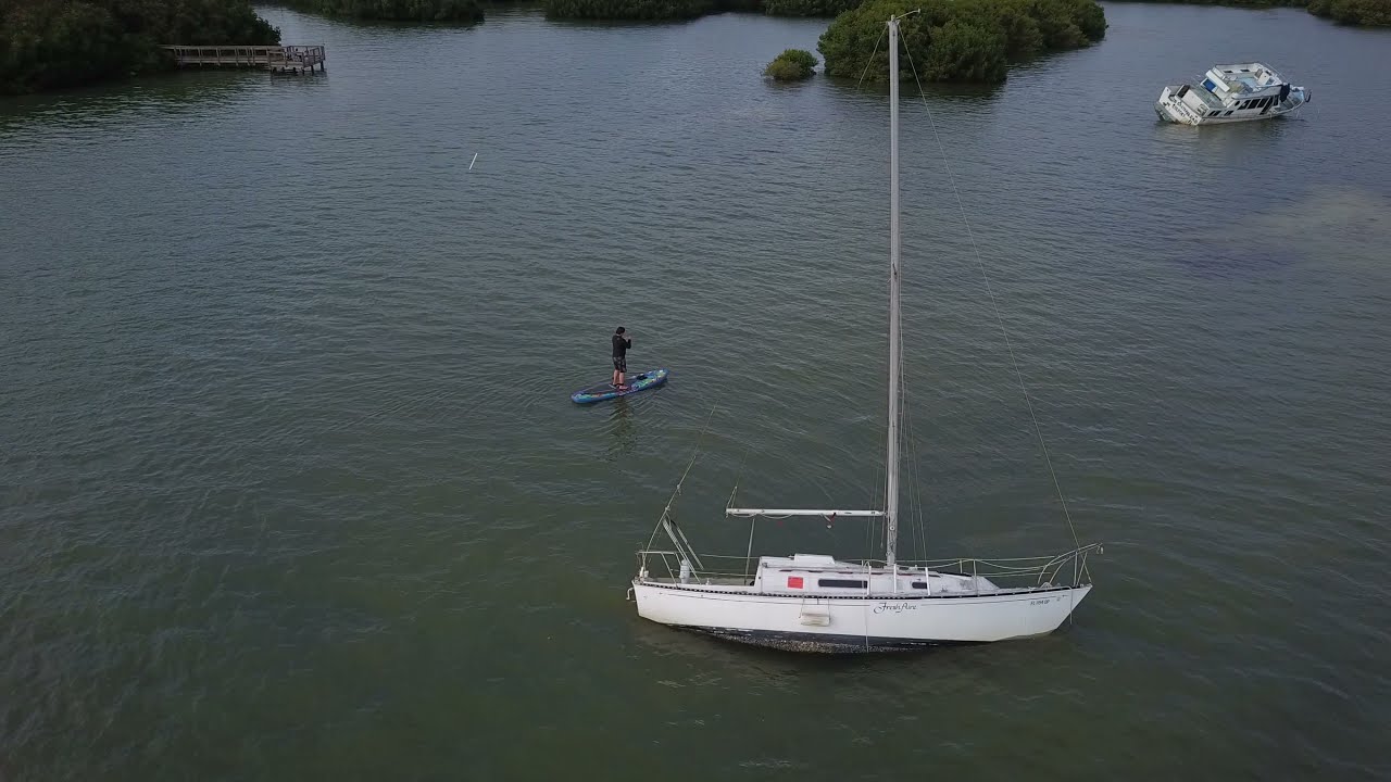 Gulfport Marina & Paddle boarder fail.
