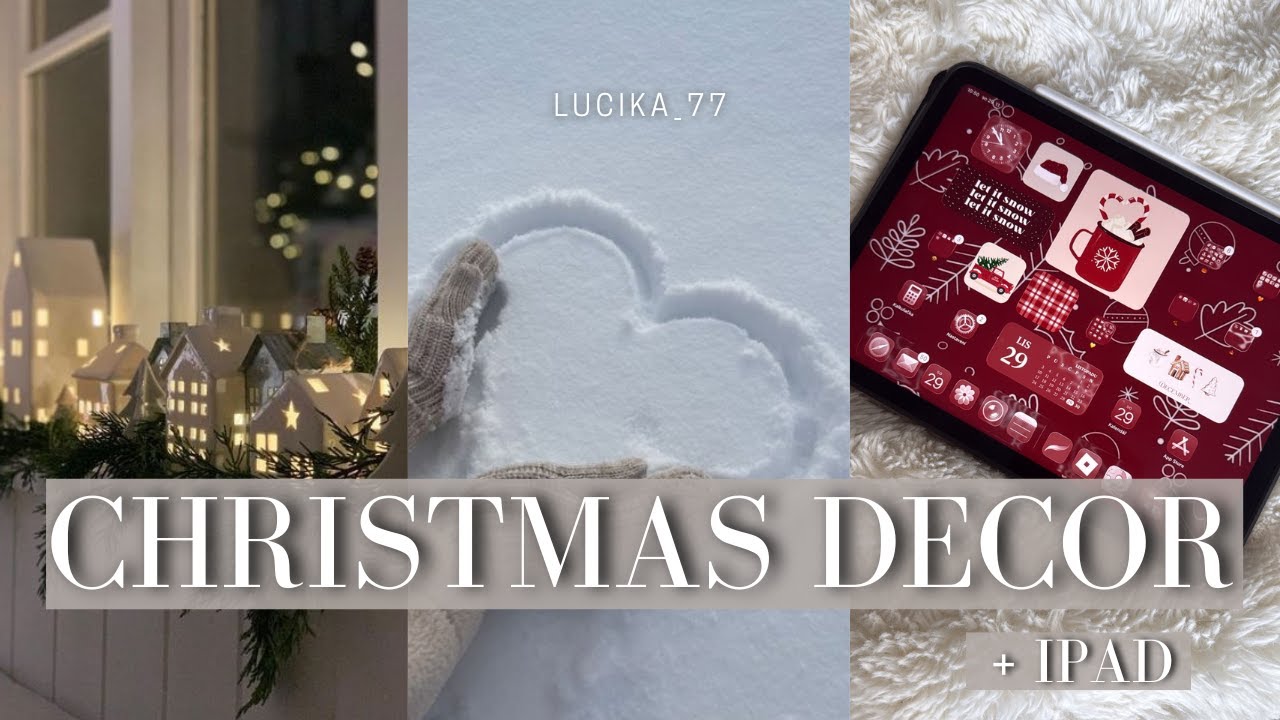 VÁNOČNÍ DEKOROVÁNÍ!!🎄 | Lucika
