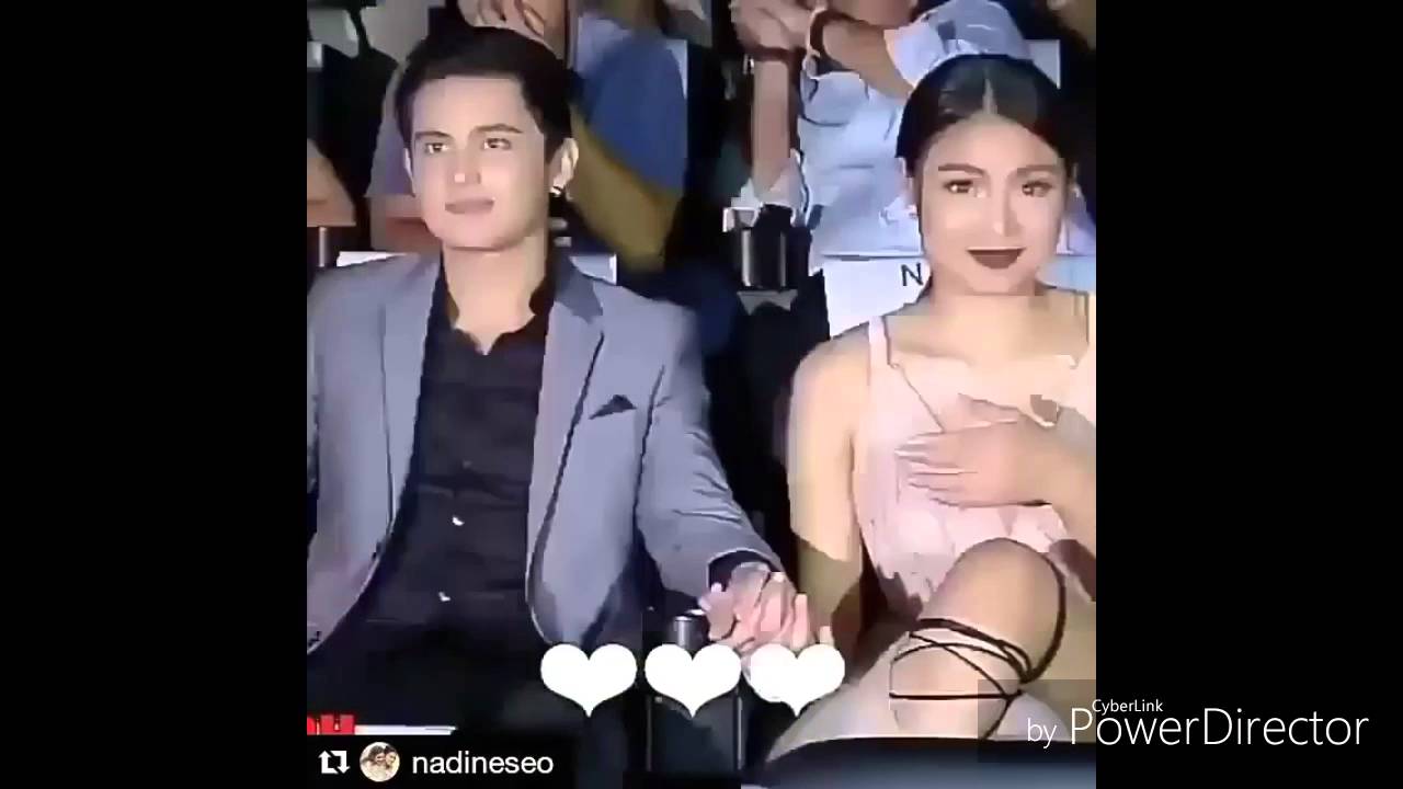 James Reid Attempts to hold Nadine's hand inside the cinemaHD