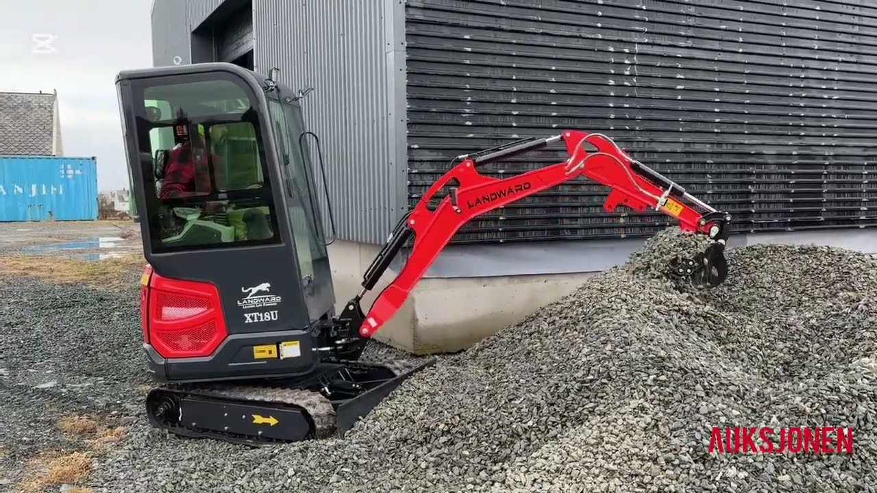 2025 LANDWARD XT18U MINIGRAVER - 1.8T - GRAVESKUFF PUSSESKUFF HYDRAULISK MEISEL. Objektnr 574200