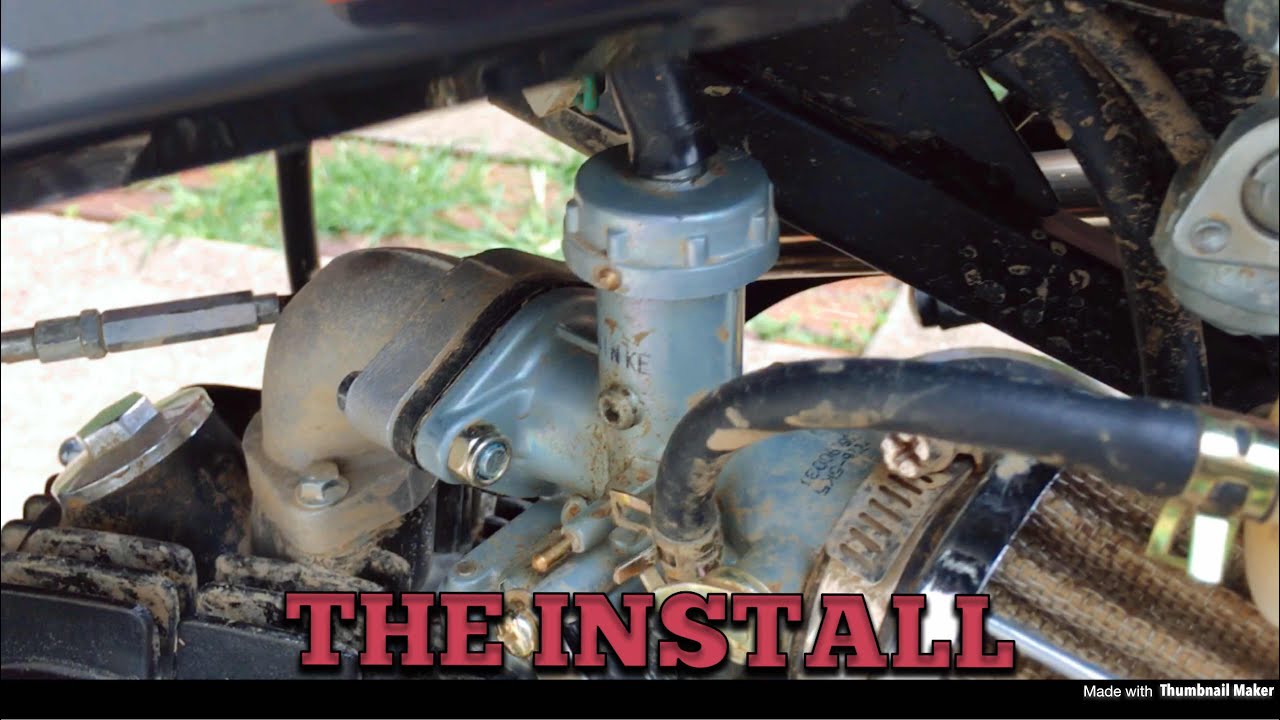 Dirt bike throttle cable install