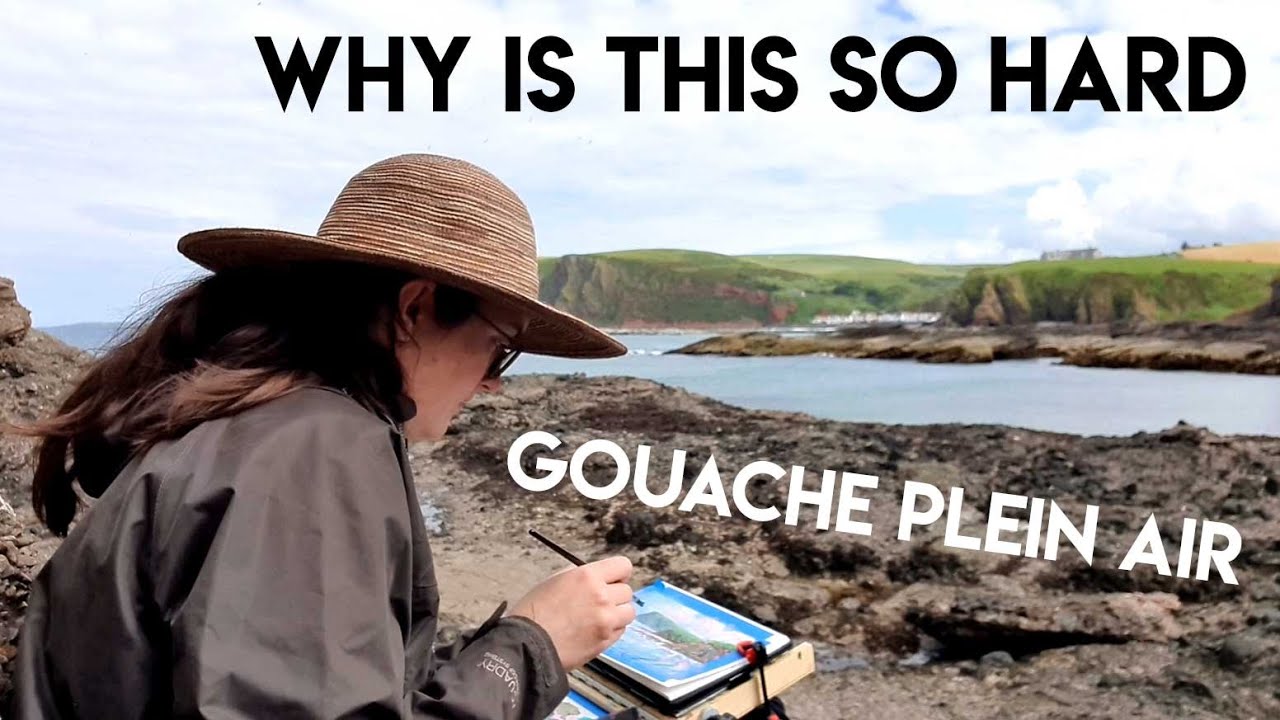 My authentic gouache plein air experience ✶ THE STRUGGLE IS REAL