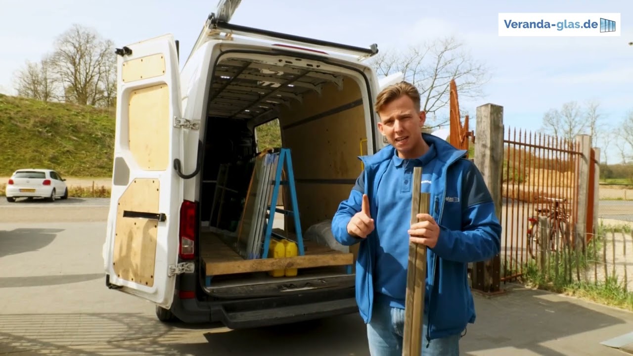 Wie werden Glasschiebew&auml;nde geliefert - Veranda-glas.de