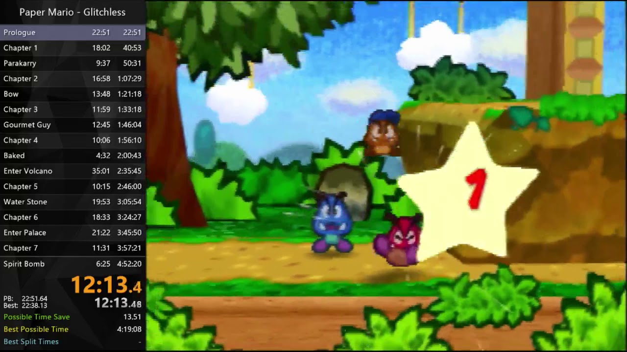 Paper Mario - Glitchless in 4:20:07