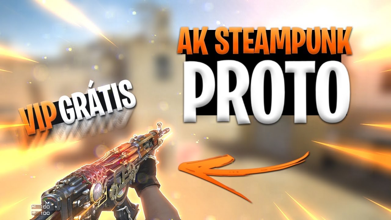 AK-47 STEAMPUNK PROTO 🤩 (VIP GRÁTIS) | CrossFire