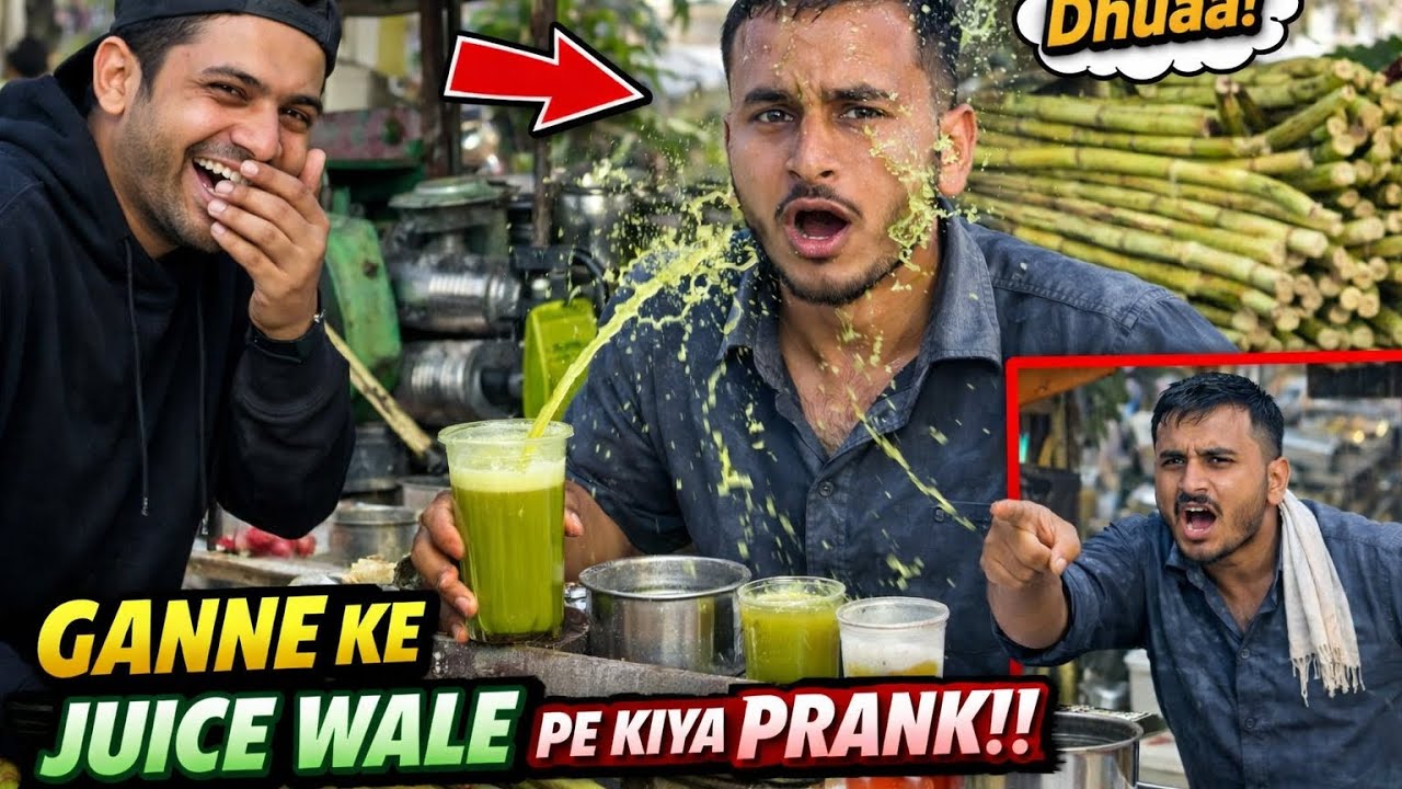 Ganne ke juice Wale ke sath prank 😲@RANVIJAYDAILYVLOG 