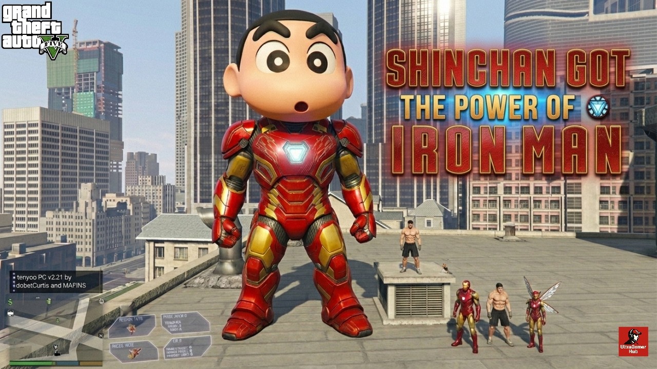 Shinchan Turns Into Iron Man ⚡ Insane Power Upgrade!