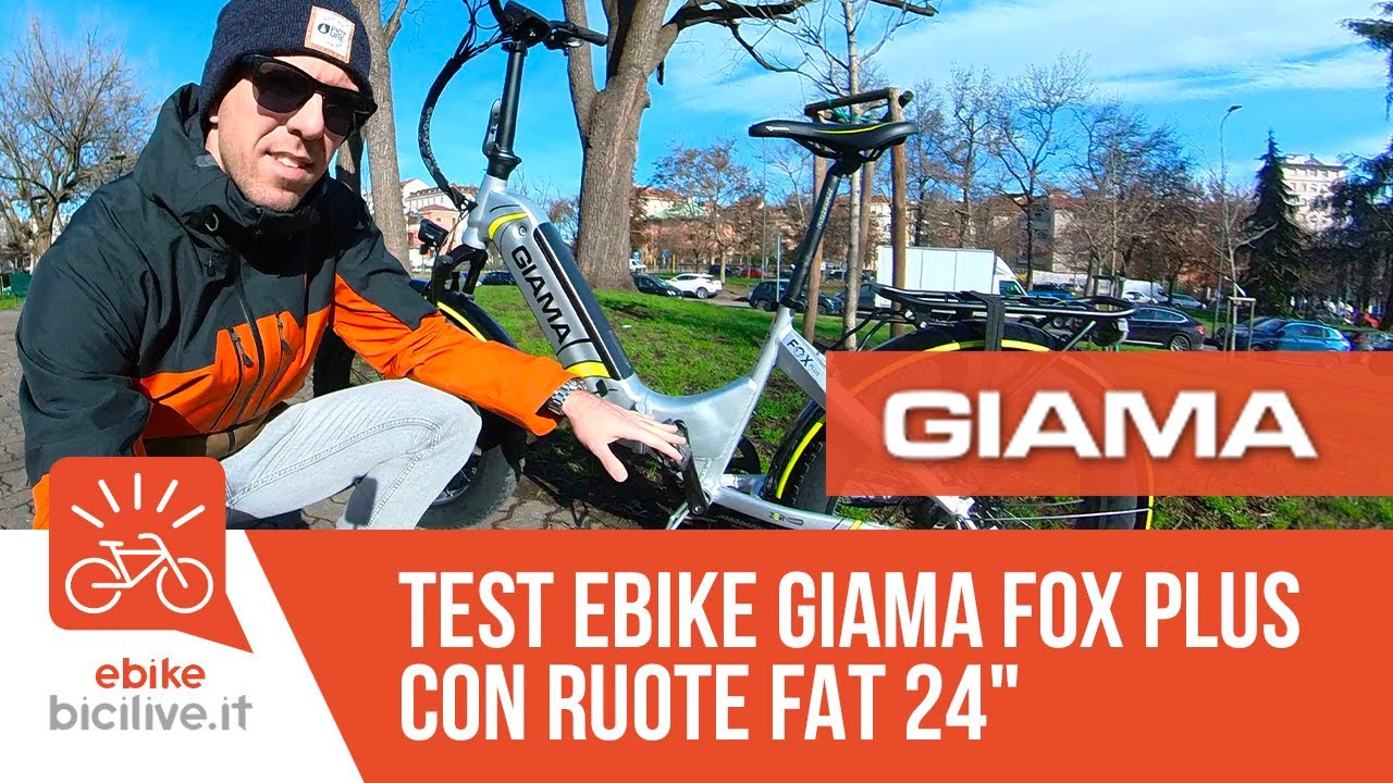 Test Giama Fox Plus: una ebike FAT per la città con ruote 24