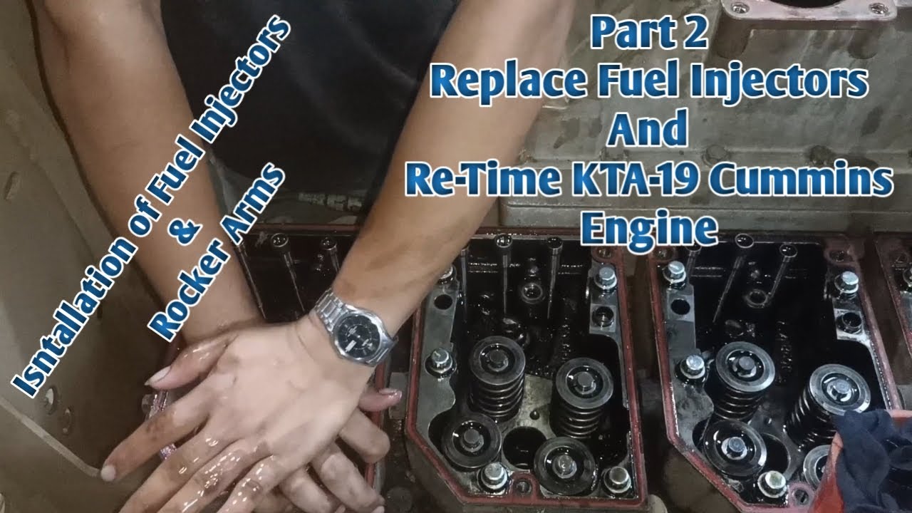 Part 2: Replace Fuel Injectors & Re-Time KTA-19 Cummins Engine | The ElectroMotive Seaman