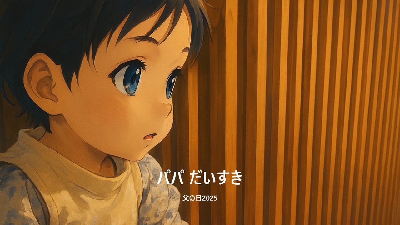 ［朝活KiDS］パパ だいすき （#父の日2025）
