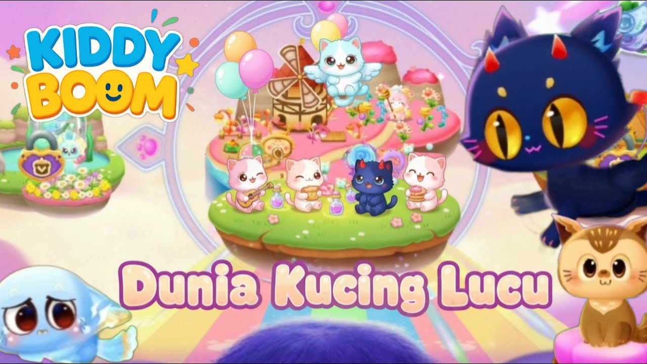 Main Puzzle Bersama Di Dunia Kucing Ajaib - Game Kids Permainan Anak Bahasa Indonesia