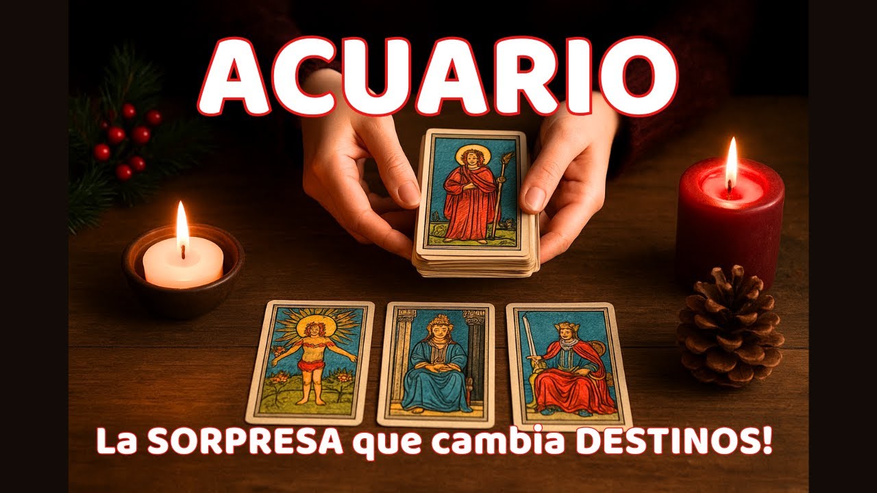 Acuario Diciembre 2025 ♒ UNA PROFEC&Iacute;A SE CUMPLE Y VIVES EL GRAN SALTO! Energ&iacute;asTarot