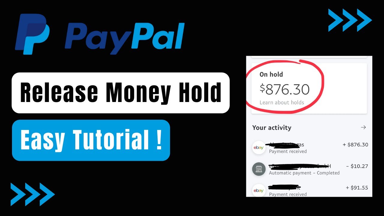Paypal Payment on Hold - Paypal Pending Money !