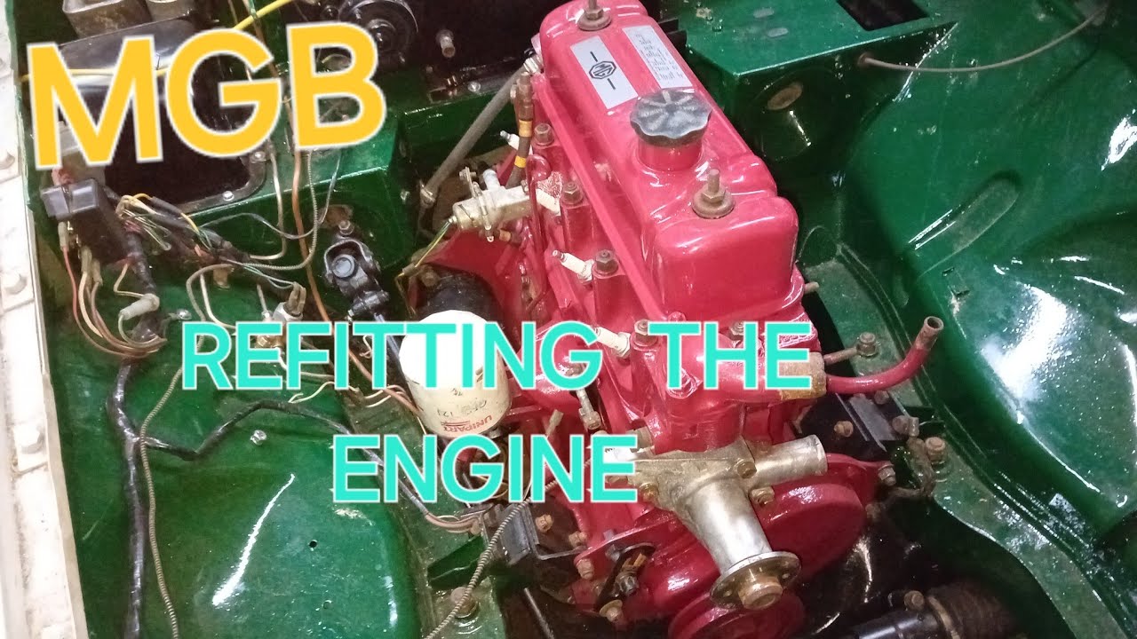 1970 MGB GT engine install