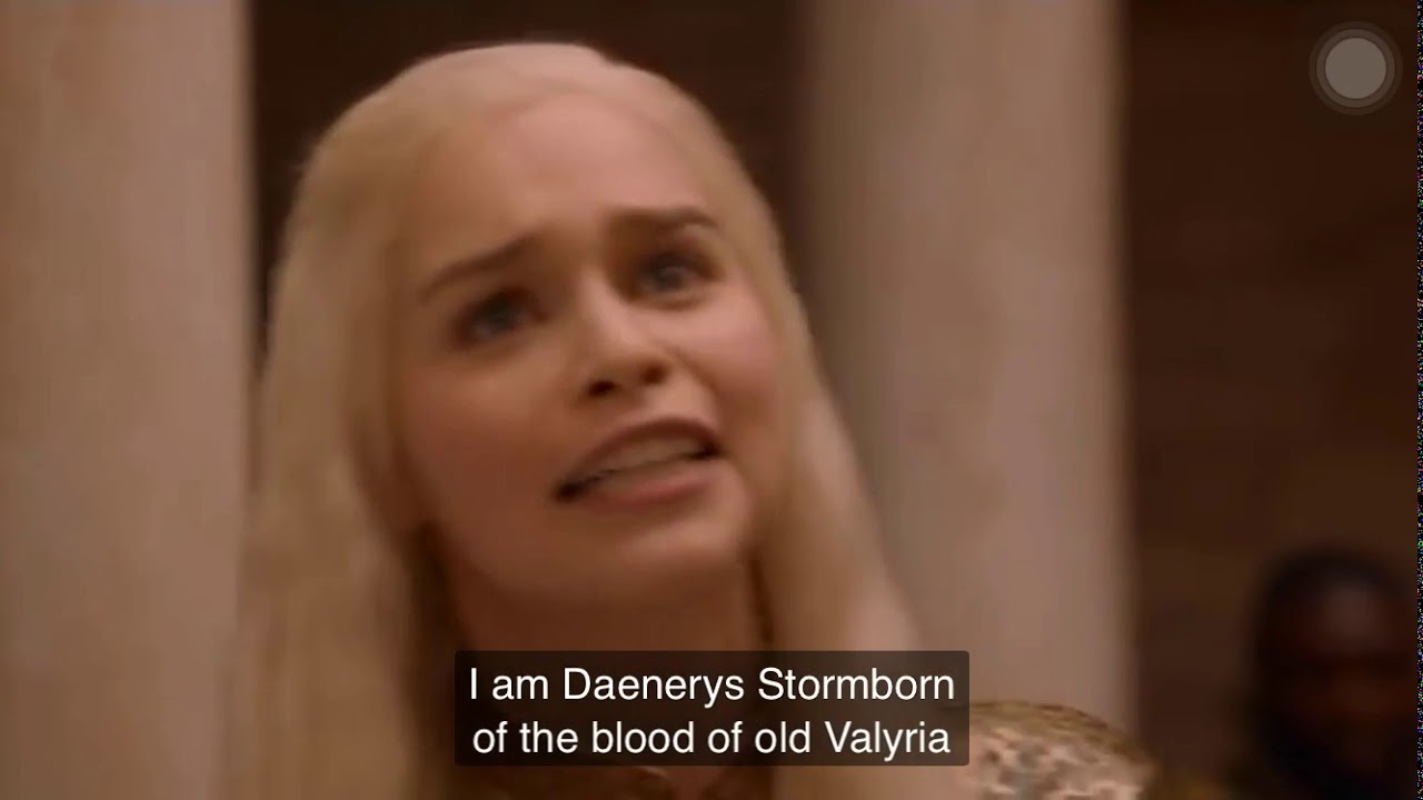 I will take what is mine with fire and blood i will take it