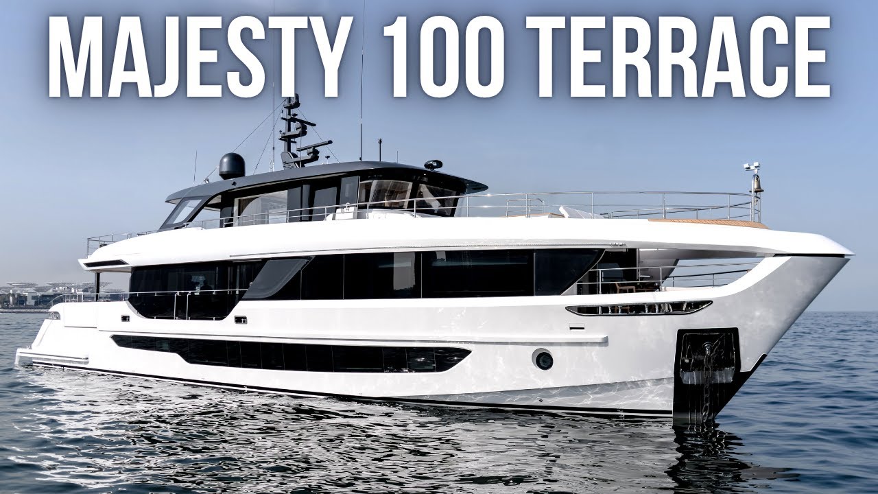 Внутри НОВОЙ суперяхты Majesty 100 Terrace 2025 года
