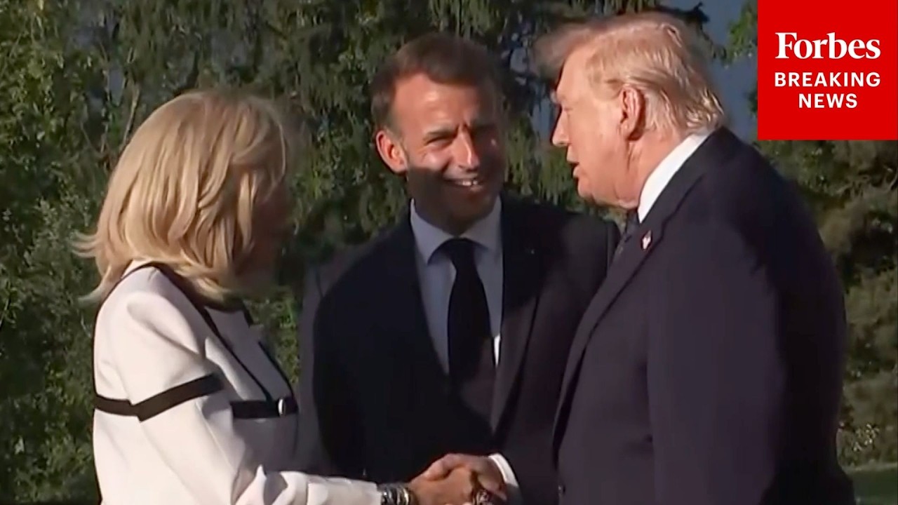 French President Emmanuel Macron Welcomes Trump To G7 Summit In France
