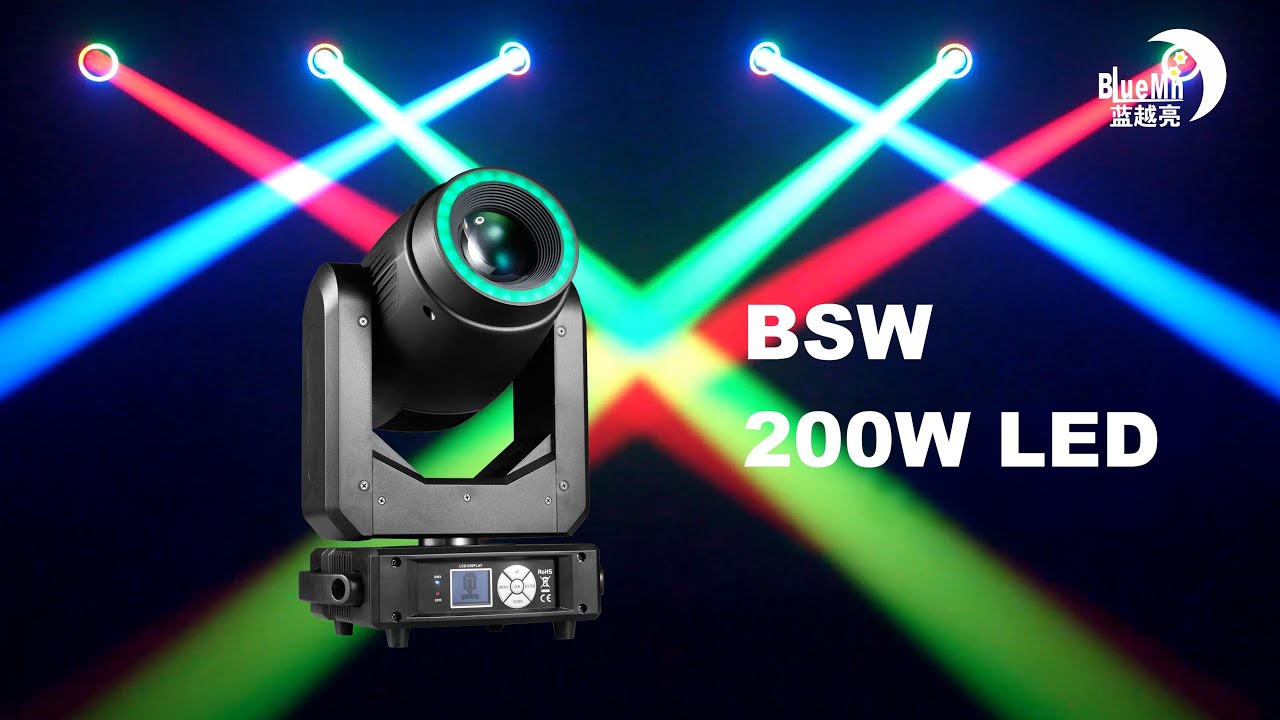 BLUEMOON 2026 NEW YA098 200W LED BSW Moving Head Light