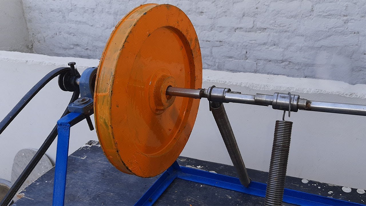 Latest Generator 2 Spring Flywheel Spring Machine Free Electricity Generator Build Spring Flywheel