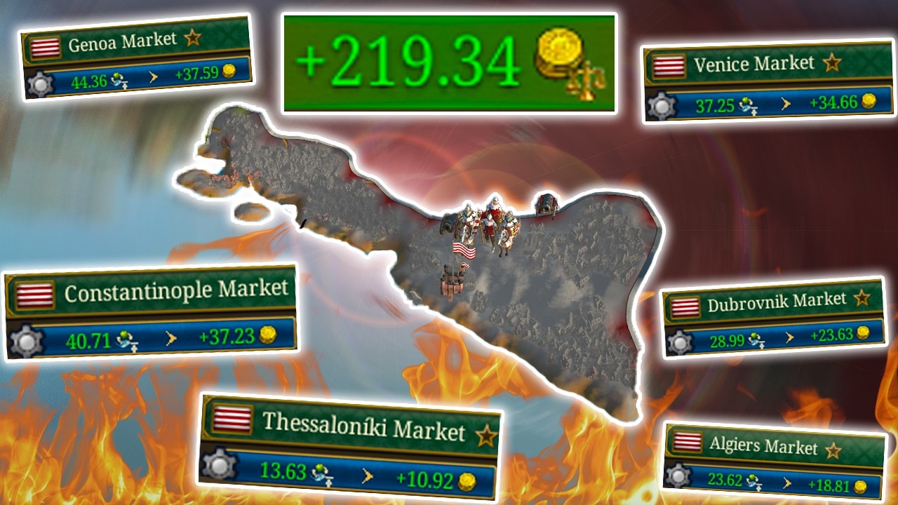 I Played The SMALLEST Country In EU5 And CONQUERED EVERY MARKET CENTER
