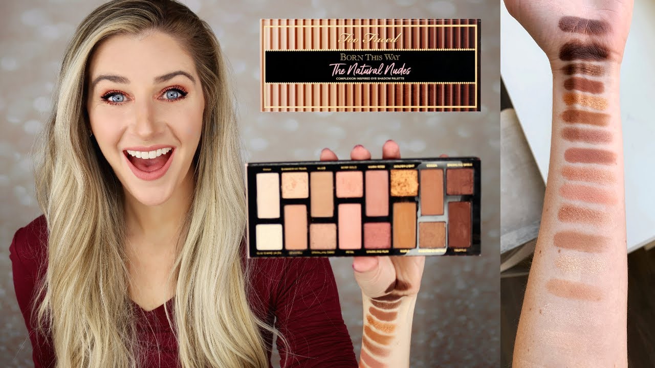 TOO FACED NATURAL NUDES EYESHADOW PALETTE REVIEW & SWATCHES