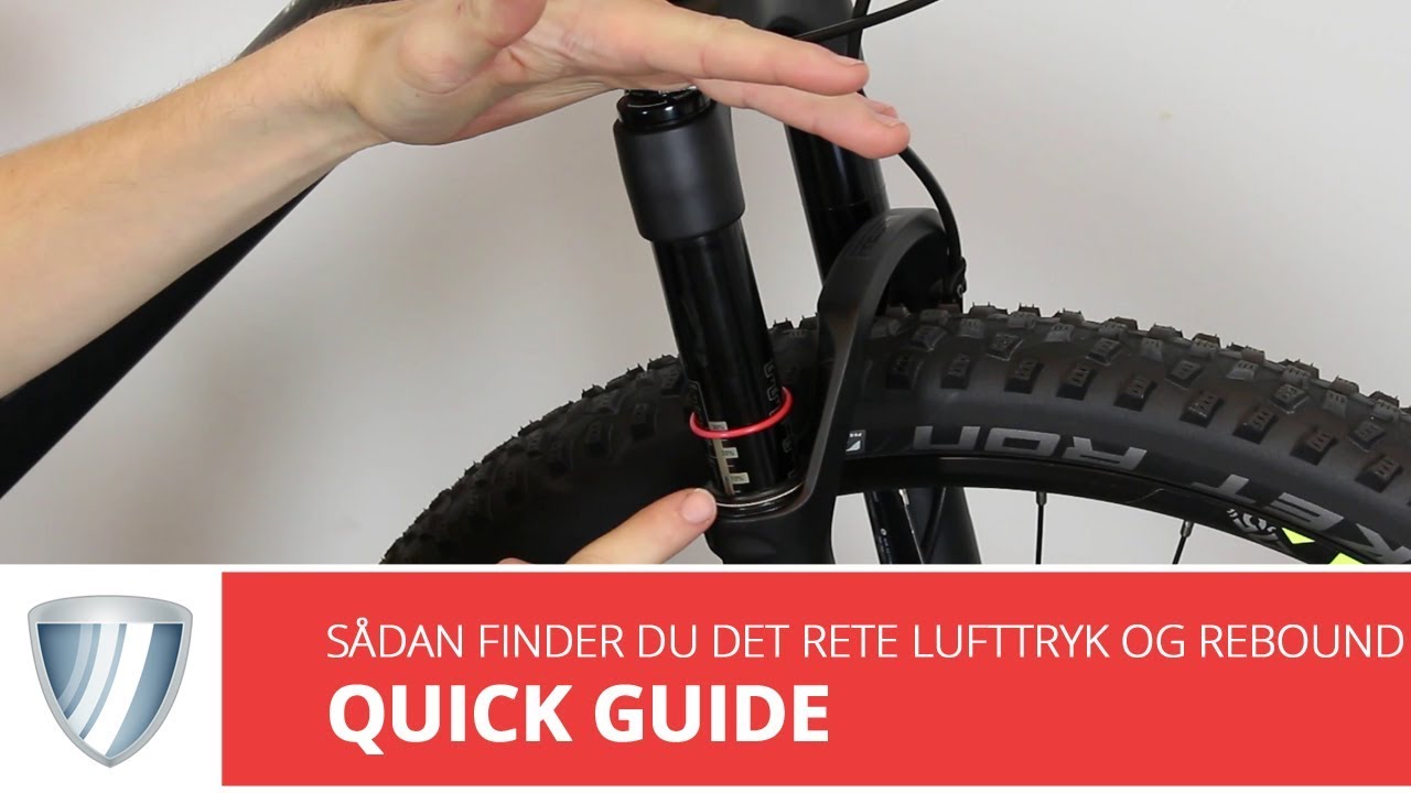 Sådan finder du det rigtige lufttryk og rebound på din forgaffel