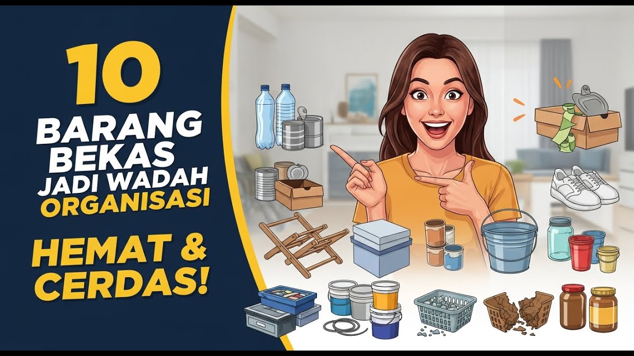 10 Barang Bekas yang Bisa Jadi Wadah Organisasi Saat Beberes Rumah