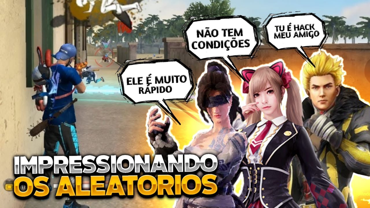 IMPRESSIONANDO OS ALEATÓRIOS NO FREE FIRE- FUI ACUSADO DE USAR HACKER ? - SMITH FF
