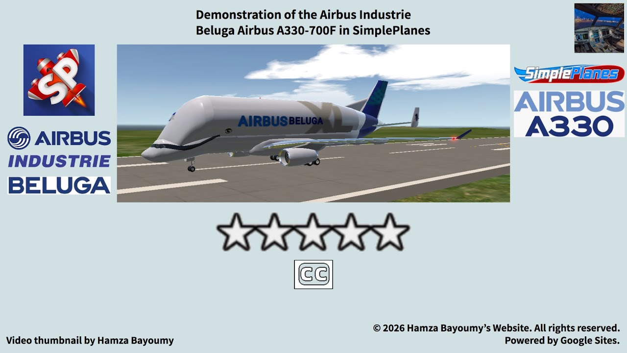 Демонстрация самолета Airbus Industrie Beluga Airbus A330-700F в SimplePlanes