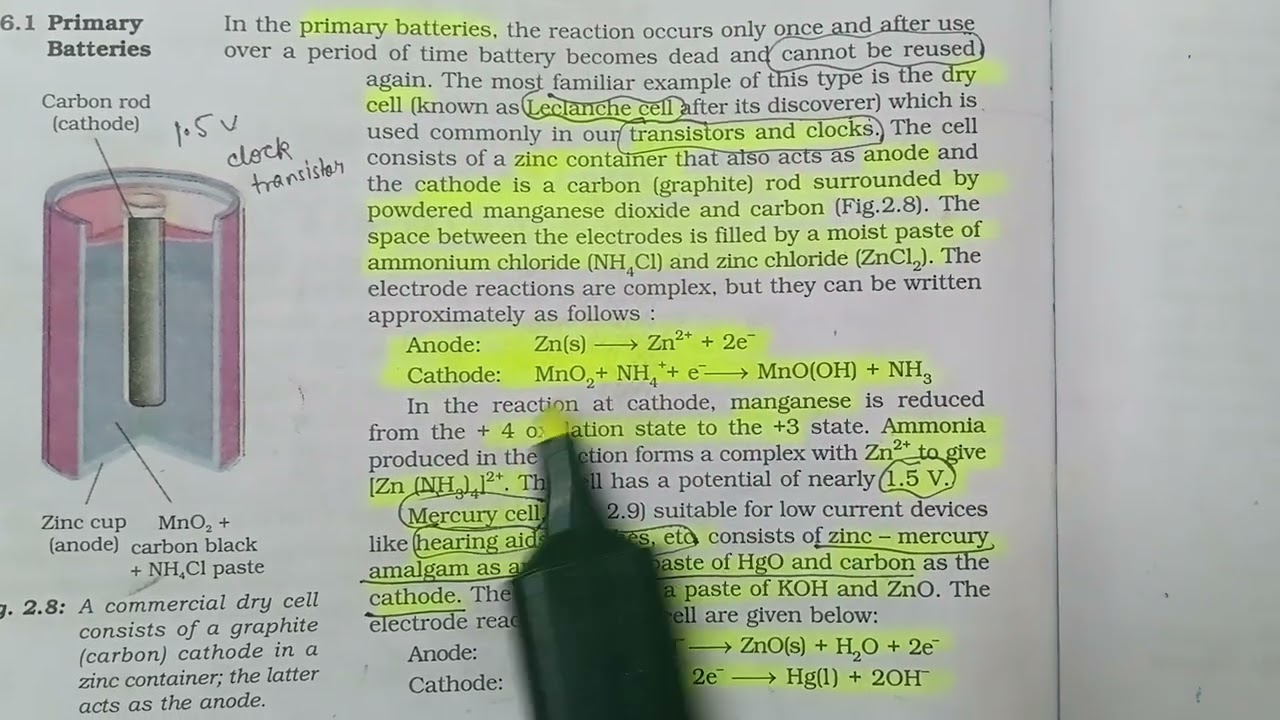 Primary batteries for jee 