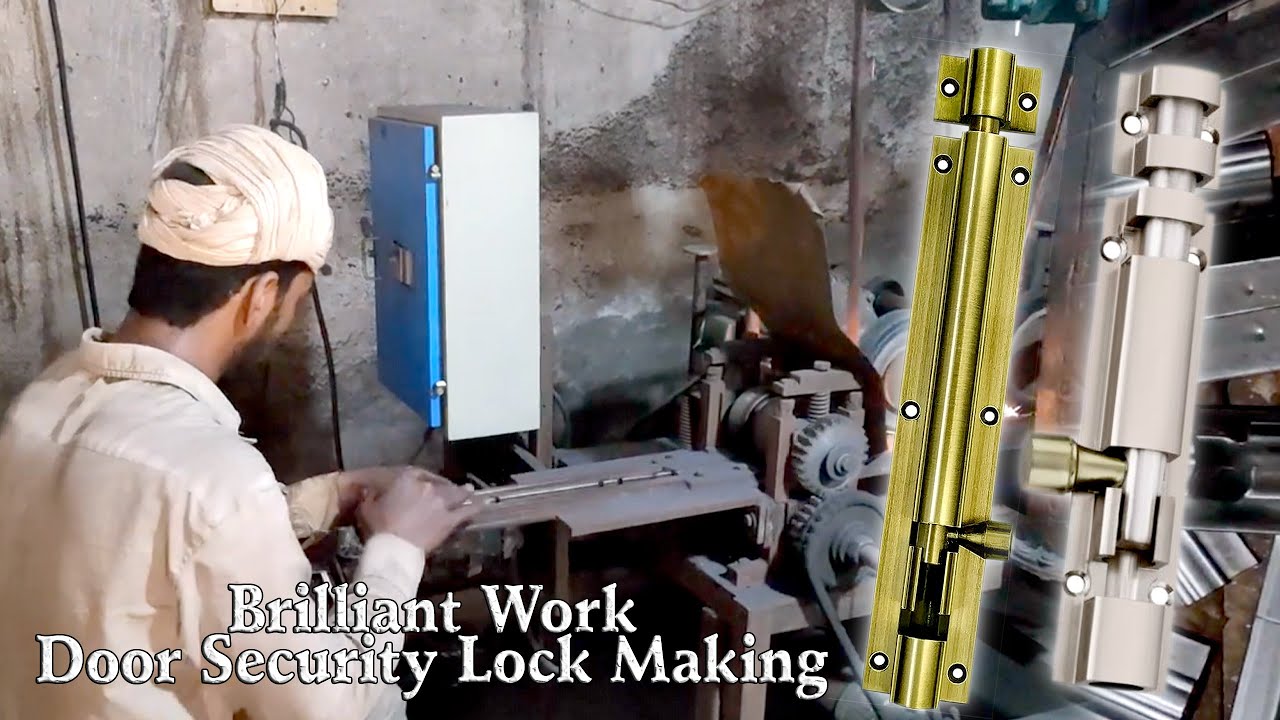 Interesting Manufacturing Process of Door Latches ll Door Security Lock Making