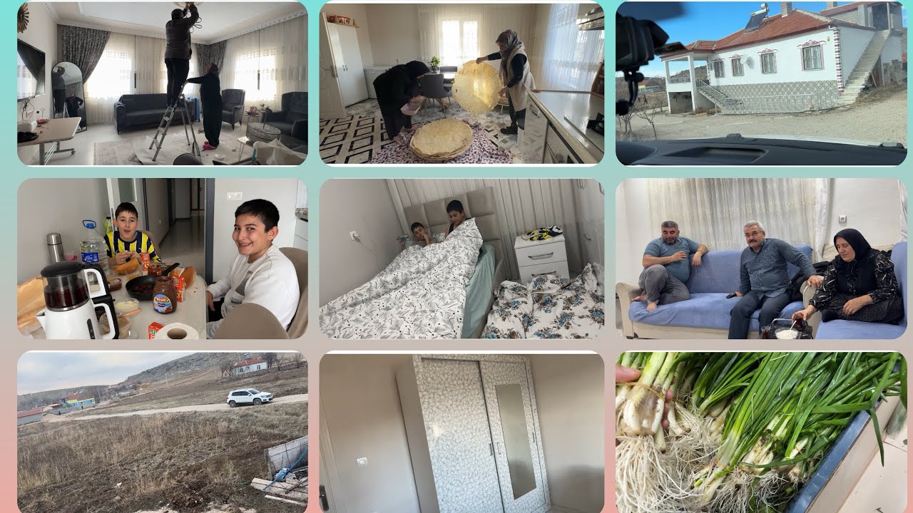 YATILI MİSAFİRİM🥰ADALET KANKAMDA ÇAY👍KÖYEVİMDEYİZ DOLABI TAKTİK❌EKMEK SULADI ANAM❌AVİZEM TAKILDI👍VLG