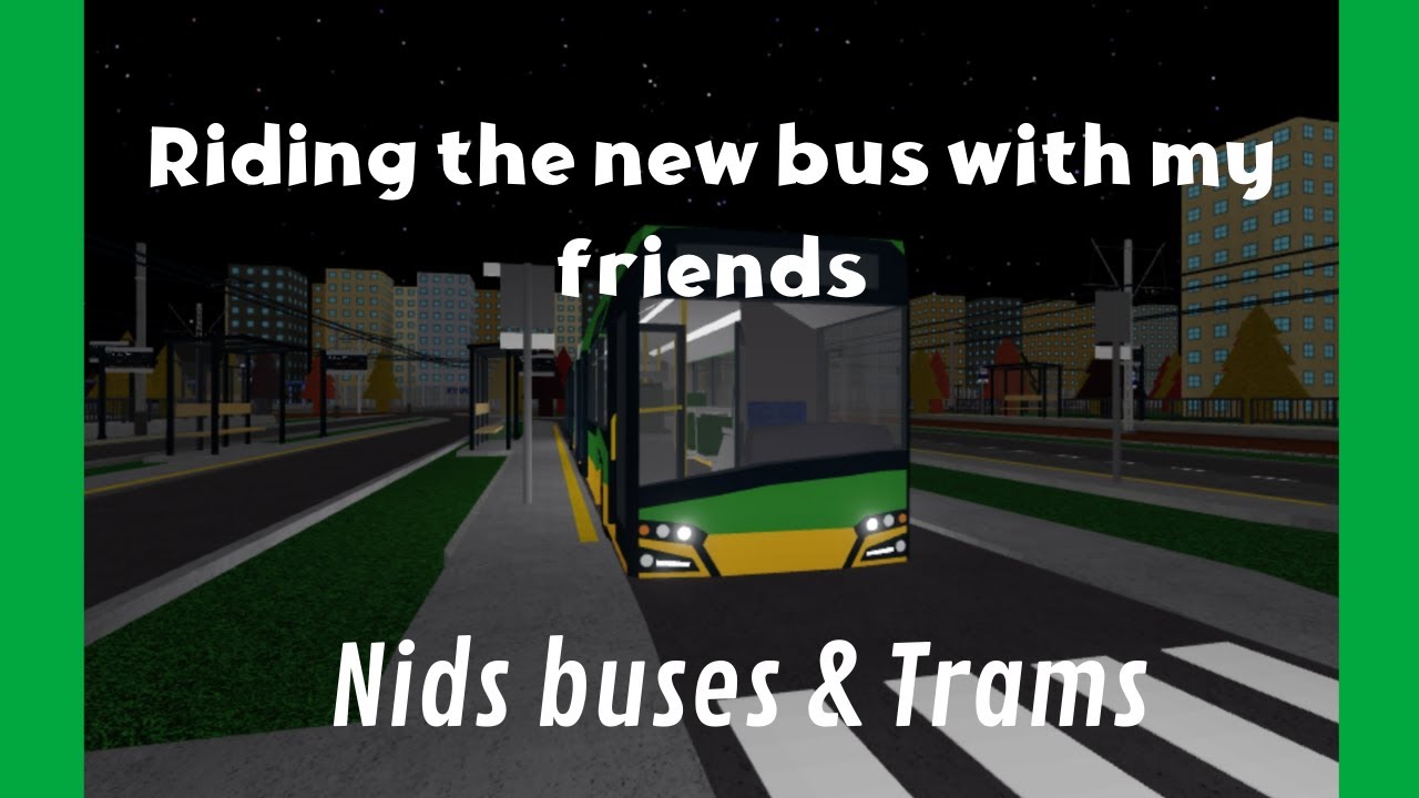 Riding the new bus *Solaris 18 IV electric* with KostasProRoblox in Nids buses and trams!
