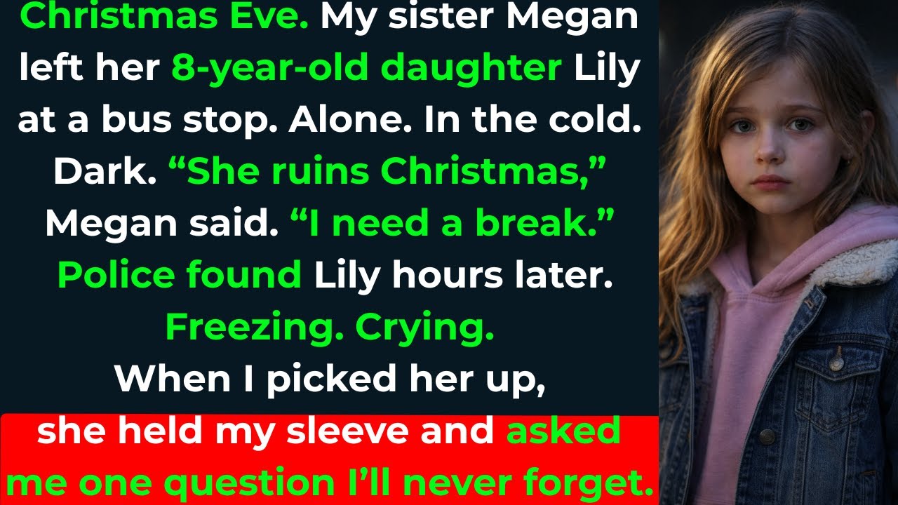 Christmas Eve. My sister left her 8yo at a bus stop… Police called me