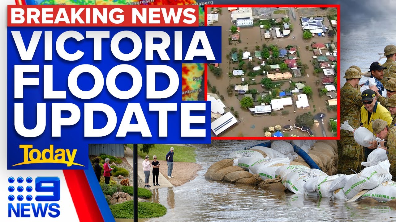 Thousands more under threat as Victoria flood crisis develops | 9 News Australia