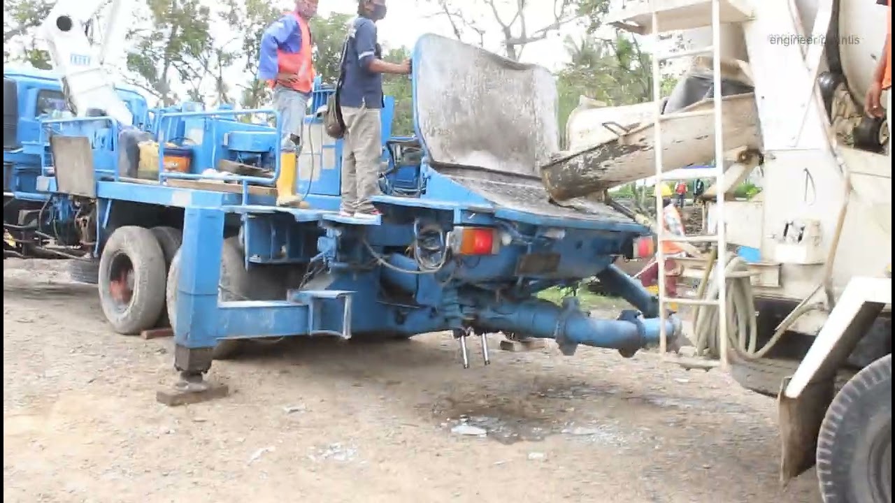Uji coba operasional Concrete Pump Truck