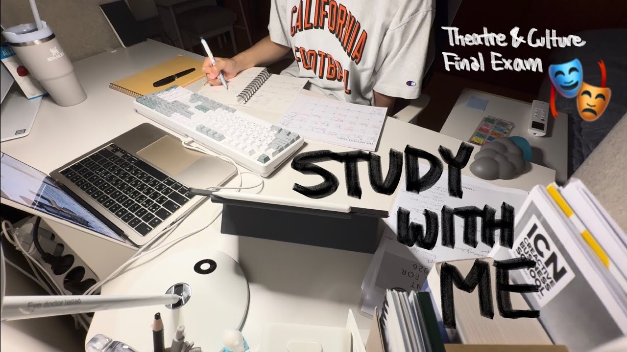 Study With Me| Theatre & Culture Final Exam Studies 🎭📝