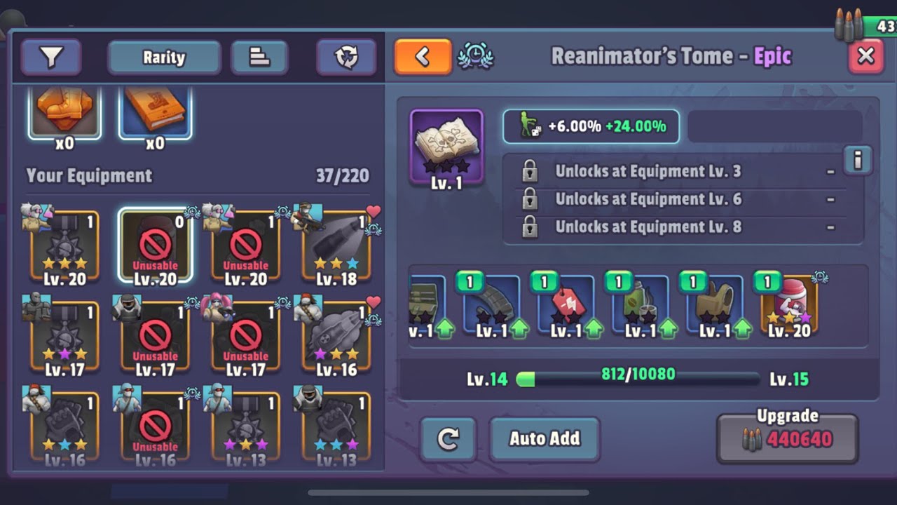 Guns newest equipment Reanimation Tome is pretty bad
