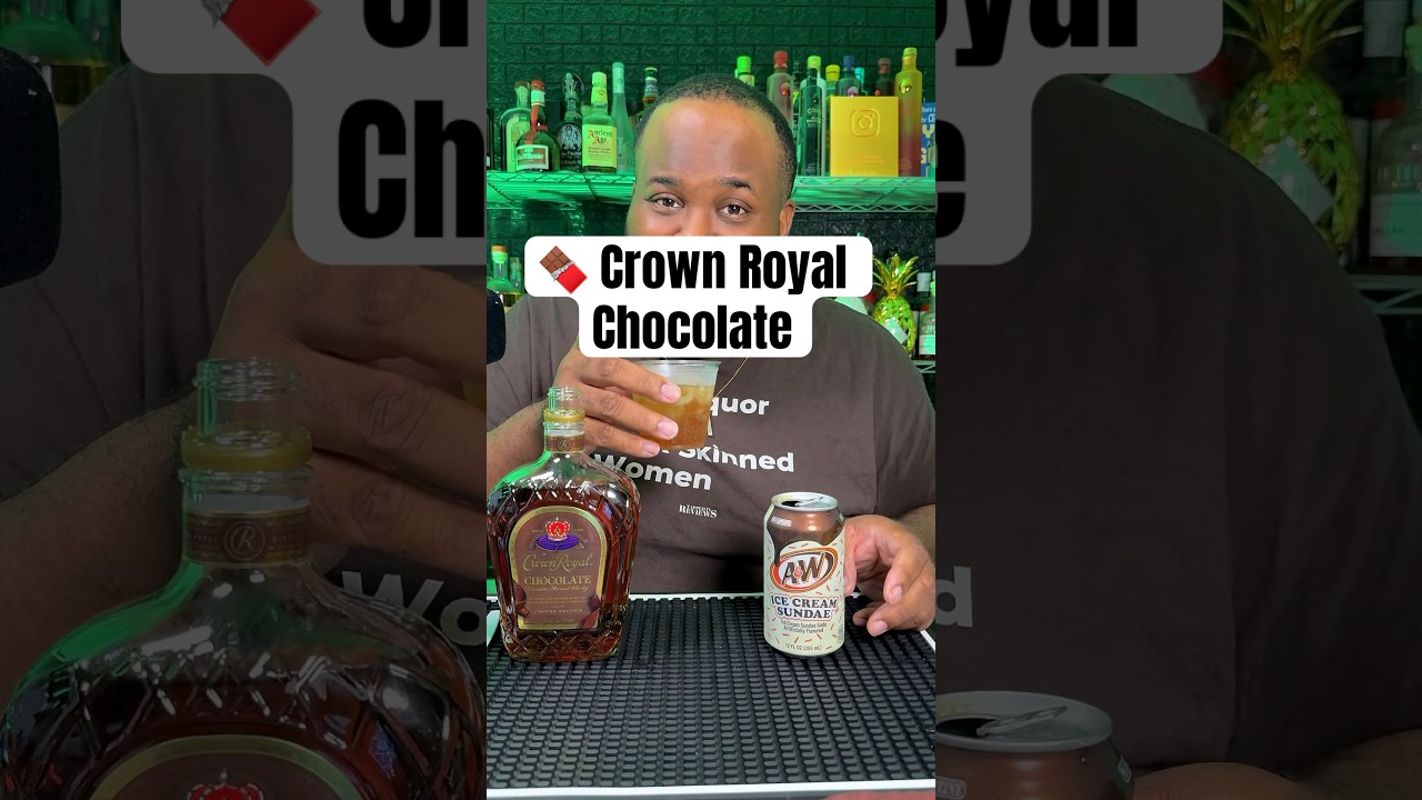 🍫 Crown Royal Chocolate Drink Ideas | A&W Ice Cream Sundae Soda #crownroyal