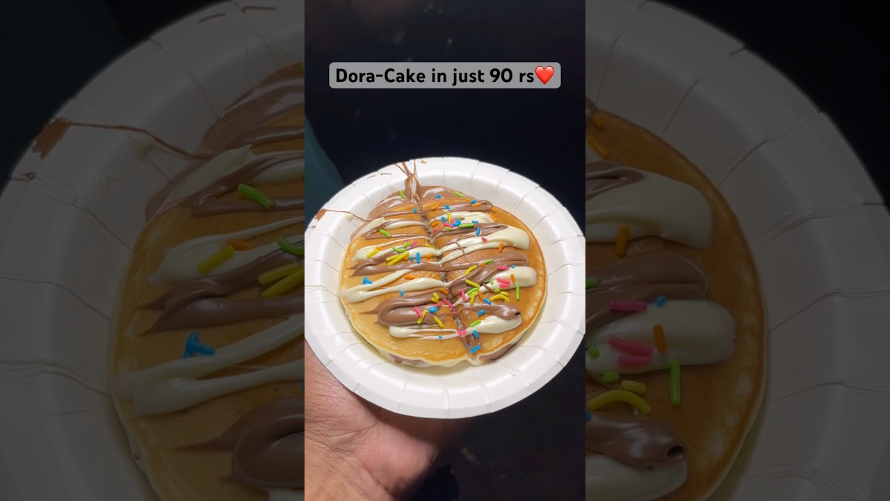 Dora-Cake in just 90 rs❤️ #shorts #streetfood #foodshorts #doraemon